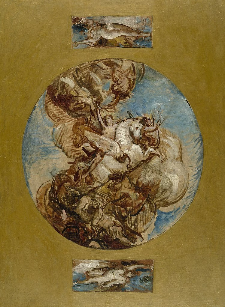 Léon Bonnat - 100, Schizzo per l'aula della Cour des Assises del Palais de Justice di Parigi. L'esaltazione dell'arte, Musée des Beaux, Arts de la ville de Paris